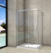 Aica Sanitär Duschkabine 90x70cm Duschabtrennung Duschtür Schiebetür 6mm Nano glas Höhe 195cm
