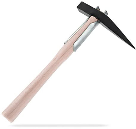 Martillo puntiagudo con mango de madera para techadores, tejas, fontaneros, carpinteros