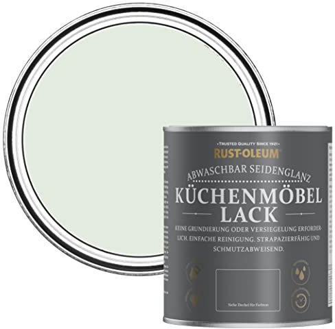 Rust-Oleum Green Scrubbable Kitchen Cupboard Paint in Satin Finish - Sage Mist 750ml