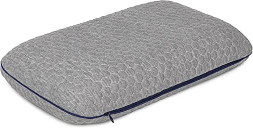 normani Ergonomisches Memory Foam Reisekissen mit kompaktem Reisebeutel | Nackenetlastendes, wärmeregulierendes, viskoelastisches Kopfkissen Farbe Grau (Tokio) Größe 42 cm x 27 cm x 8,5 cm