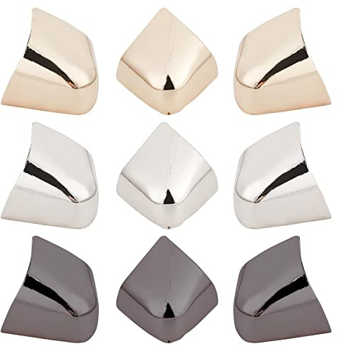 GORGECRAFT 6PCS 3 Couleurs Métal Chaussures Pointu Protecteur Couleur Unie Talons Hauts Embout Élégant Talons Hauts Pointe Couverture Durable Chaussures Conseils Cap pour Chaussures Protection