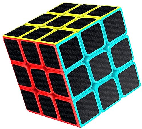 Cubo Mágico 3x3, El Clásico Que Nunca Pasa de Moda [Giro Fácil y Suave], Cubo de Velocidad 3x3, El Desafío Pequeños Genios (Fibra de Carbono)