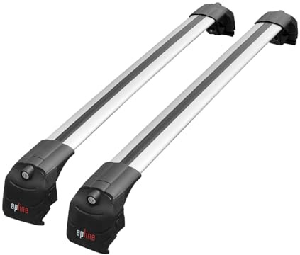 Kompatibel mit A4 (B9) Avant 2016-2025 ACE-2 Relingträger Dachträger Auto Gepäckträger Grau Aluminium 2 Stangen