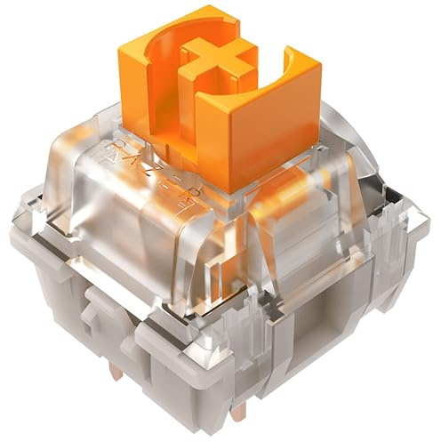 Razer Mechanical Switches Pack - Orange Tactical Switch (3. Gen, Optimiert für Gaming, Transparentes Switch-Gehäuse mit LED-Linse, Lebensdauer von 100 Mil. Tastenanschlägen, 3-polige Anschlüsse)