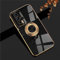 ATISIJIE Handyhülle für iPhone 15 Pro Hülle, 360° Rotating Ständer Magnet Autohalterungen TPU Flexibler Silicone Schutzhülle Shockproof Ring Halter Handyhülle Case für Damen Schwarz