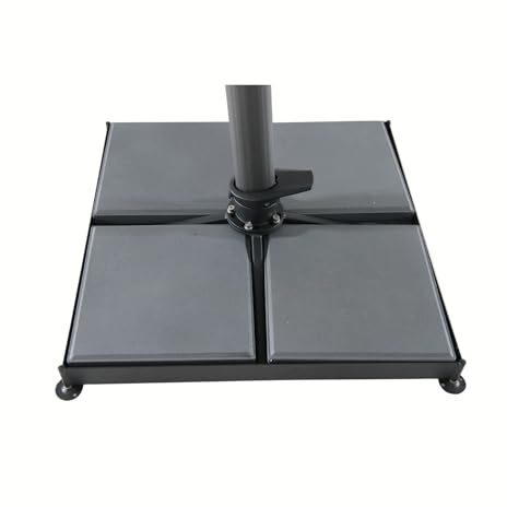 Base per ombrellone resistente da 50 kg, 85 x 85 x 12 cm, per giardino, bar, ristorante e hotel, perfetto supporto per ombrellone da esterno per spiaggia e patio