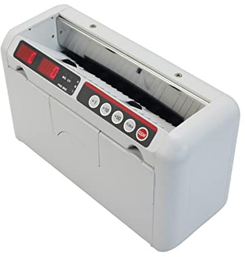 Macchina per contare i soldi, K-1000 Contatore di denaro portatile con batteria ricaricabile Mini Bill Counter Macchina di conteggio in contanti portatile for piccole modifiche
