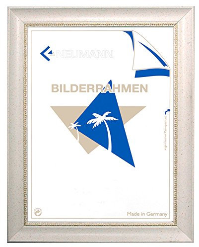 Barockrahmen weiß fein verziert 246 BIA, Wechselrahmen 30x40 cm