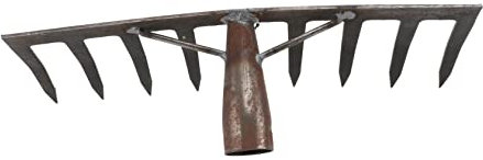 Yardenfun 1 Pc Rastrillo Herramienta De Deshierbe Manual Cultivador Mano Tiller Horquilla para Cavar Flores Tenedor De Deshierbe Aflojar Suministros Agrícolas Un Cuerpo Acero