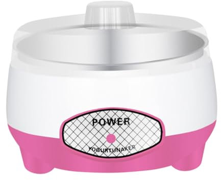 Gralara Yogurtiera Macchina automatica per yogurt 15W Donna Uomo Regali Risparmio energetico Elettrodomestici da cucina Utensili per yogurt fai-da-te, Fodera in acciaio rosa
