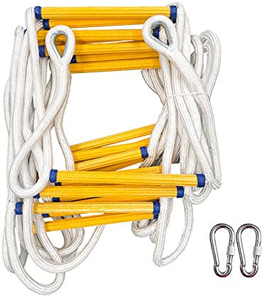 Rope Ladder,Safety Ladder,Rope Ladder Emergency Fire Escape Ladder Nylon Safety Rope Climbing Evacuatladder/20M