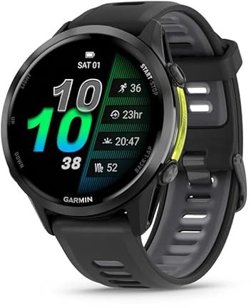 Garmin Forerunner 970 - Smartwatch da corsa di alta qualità con display Amoled e torcia LED integrata, fino a 15 giorni di durata della batteria e supporto avanzato per la navigazione
