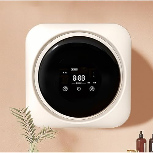 KUSOLE Lavadora De Ropa Interior, Minilavadora De Calcetines Pequeña Totalmente Automática De 3,5 L, Lavadora Eléctrica Compacta De Pared con Centrifugadora DesktopModel