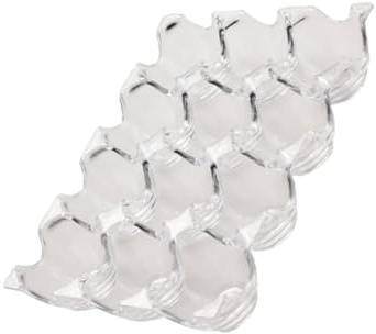 EXCEART Contenitore per Uova in Acrilico 12 Scomparti Scatola per Uova da Frigorifero Resistente e Antiurto per Conservare e Proteggere in Cucina