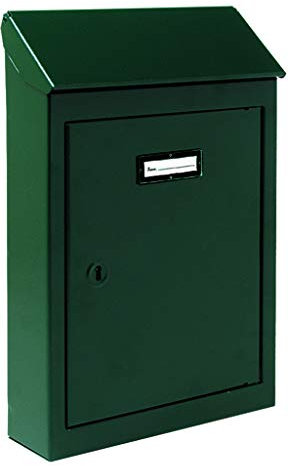 Vigor Cassetta per Lettere Lamiera Nr. 2, Verde, 18 x 5 x 26 cm