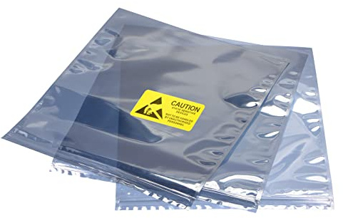 sourcing map Anti Static Bags Shielding Bag 20pcs 12x16inch(30x40cm) Resealable with Labels for Hard Drive HDD SSD