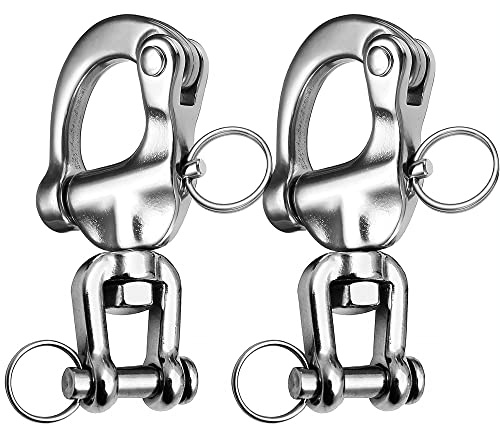 Snap Shackle swivel shackle 316 Stainless Steel Quick Release Shackle 2Pcs