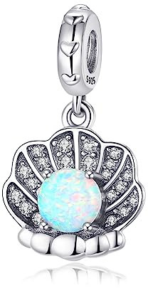 Symretie Charms-Anhänger 925 Sterling Silber für Europäische Armbänder und Halskette Charms Schmuck Geschenke für Freunde