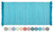 Lashuma Teppich Boho Style Farbe: Türkis, waschbarer Küchen Vorleger Größe: 60x120 cm