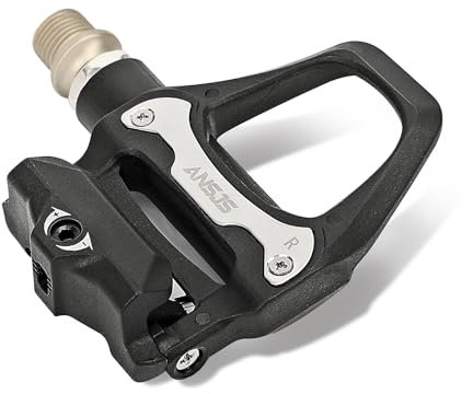 „ANSJS Rennrad-Pedale, leichte klick-Fahrradpedale mit Stollen-Set, kompatibel mit SPD-SL-System, 6-Grad-Float-klick-Pedale (R26)