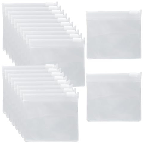 XINGSUI 20 Stück 6.5 * 6cm Mini Tasche Tablettenbeutel,Wasserdichter Plastikbeutel mit Reißverschluss,Selbstverschließender wasserdichter Aufbewahrungstasche,für Schmuck, Perlen