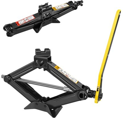 Scherenhebebühne, Hebebühne, Wagenheber für Autos, Wagenheber und Ständer-Set, 2 Tonnen (4.000 lbs) Wagenheber-Set für Auto-SUV, MPV, Hubbereich 3,5 bis 14 Zoll, Hebebühnen für die Garage zu Hause