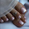 MrCuvaryas 24 Stück Zehennägel zum Aufdrücken, Französisch Natürliche Künstlich Fußnägel zum Aufkleben, Full Cover Acryl French Quadratische Künstliche Zehennägel für Nail Art (Nude Pink Gradient)