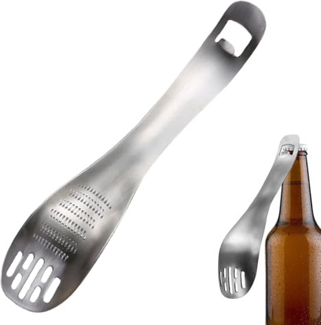 Cuchara de molienda multiusos, herramienta ralladora de jengibre - Cuchara de cocina multifunción para picar ajos | Cuchara para servidor de pasta, separador de huevos, utensilios de cocina, rallador,