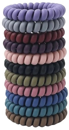 Gomas Pelo Mujer 10 unids/set de cuerdas for el cabello for mujer, diademas elásticas en espiral, lazos silicona for, accesorios, Línea alámbrica teléfono for
