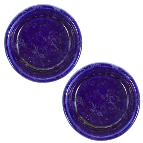 Alasum 2pezzi Ciotola in Ceramica per Cibo per Criceti Piccola Ciotola per Animali Domestici Contenitore per Cibo per Porcellini d Facil Lavare Rimuovere