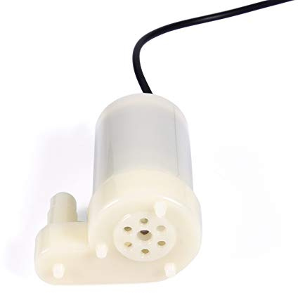 Tbest Mini Bomba Sumergible Dc 3-4,5 V 100L/H Bomba de bajo Ruido para Acuario Fuente de Peces de Motor Horizontal (JT-DC3L vertical)