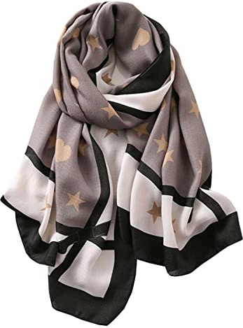 KOOYOL Sciarpa Donna Elegante Leggera Morbida a Stola Rettangolare Leggero Multiuso Stole Protezione Solare Quattro Stagioni