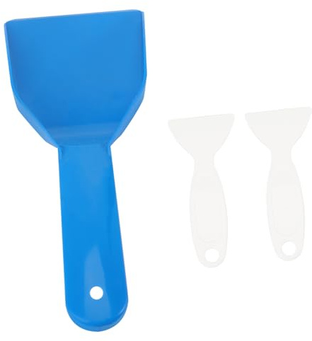 Yardenfun 3pièces Lot de Pelles à Glace pour Réfrigérateur Grattoirs de Dégivrage Pratiques avec Poignée Ergonomique Outil de Nettoyage pour Congélateur Domestique