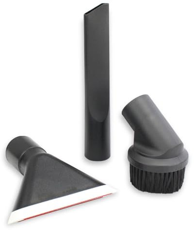 MisterVac | Set di bocchette manuali, composto da 1 bocchetta per fessure + 1 bocchetta per imbottiture + 1 spazzola per mobili, compatibile con Hoover BV61PET-011 Brave