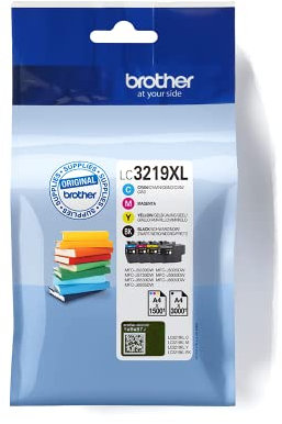 Brother Original Tintenpatronen LC-3219XL im Value Pack (schwarz, cyan, magenta, gelb) (für Brother MFC-J5330DW-MFC-J6935DW) LC3219XLVALDR Standard -Verpackung kann variieren