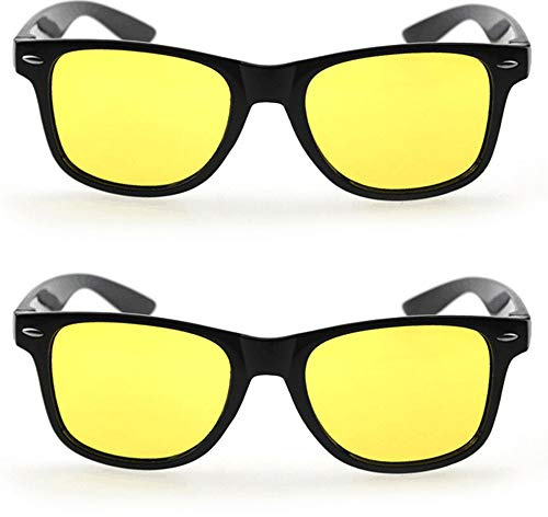 SMTHOME Occhiali da vista per visione notturna da 2 paia Occhiali da sole HD Occhiali da vista notturni polarizzati antiriflesso