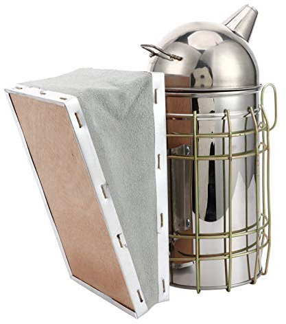 FastUU Ahumador de Colmena de Abejas, Herramientas de Suministros de Apicultura, Mano de Obra Fina con Soporte para Apicultura para Apicultores