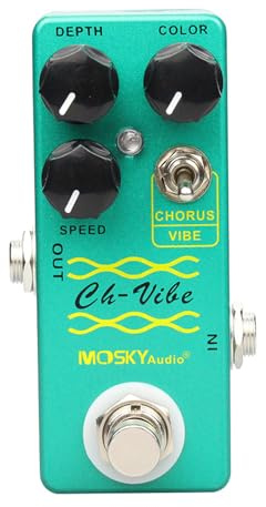 CH-VIBE Chorus Tremolo Pedal de efecto guitarra eléctrica clásico Vibe Effect Pedal True Bypass Full Metal Shell Accesorios de piezas de guitarra