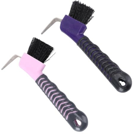 minkissy 2St Hufeisenbürste hufpinsel für pferde hufpflege für pferde Hufauskratzer Hufreinigung Pferdehufreiniger Hufbürste Pferdeputzzeug Sanft Werkzeug Schönheitsprodukte Pferdebürste pp