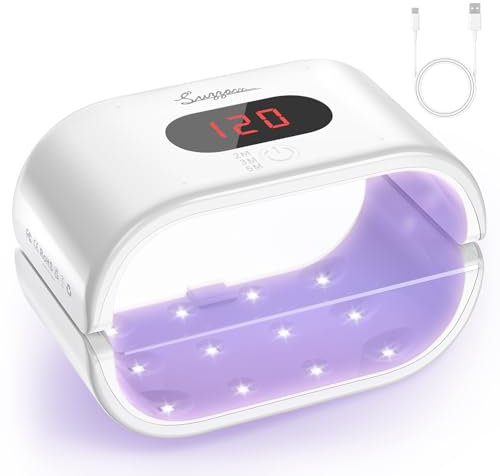 UV Licht für Harz, Doppelseitige UV Lampe für Harz Großes UV Resin Lampe mit LED Anzeige (längere Zeitein 2m, 3m, 5m) Schneller Aushärtende UV Lampe Resin zum für Harz, Formen, Schmuckherstellung