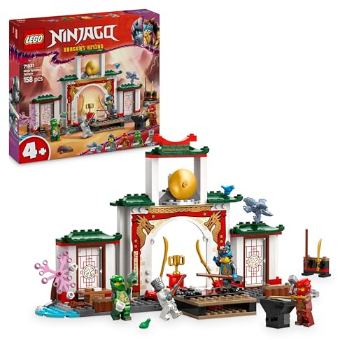 LEGO Ninjago Le Temple de Spinjitzu des Ninjas - Jeu de Construction avec 4 minifigurines et Un Dragon - Stimule Le Jeu de rôle - Idée de Cadeau pour garçons et Filles dès 4 Ans 71831