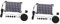 BESPORTBLE 2 Sätze Solarbrunnen Solarpanel für Vogelbad solarbetriebene Wasserpumpe Pumpen für Teiche brunnenkresse springbrunnen Solaranlage Brunnenpumpe Gartenwasserpumpe mit Sprinklern Abs