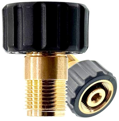 M&M Smartek Adaptateur fileté M18 x 1,5 AG vers M22 x 1,5 IG - Raccord haute pression - Laiton pour nettoyeur haute pression - Tuyaux et lances