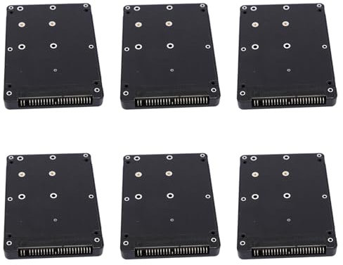 Reinscer 6X 44PIN MSATA till 2,5 IDE HDD SSD MSATA till PATA adapteromvandlarkort med hölje