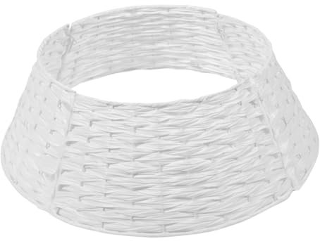 KONTONTY Recinzione Decorativa Intrecciata a Mano Per Base Albero Di Natale, Collare Minimalista Unisex in Cesto Tessuto a Mano Riutilizzabile Per Decorazioni Festive e Supporti Per Alberi