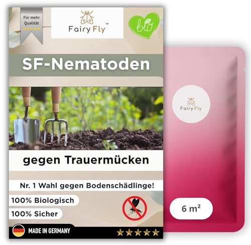SF Nematoden gegen Trauermücken – 3 Mio für 6m² Blumenerde (30 Pflanzen) – biologische Zucht aus Deutschland
