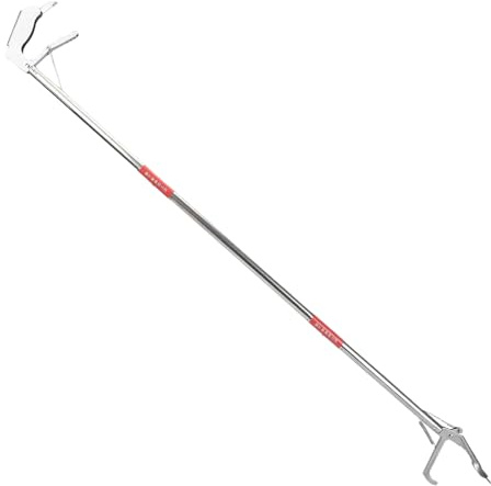 Générique Attrape-Serpent - Acier Inoxydable Pliable Attrape-Déchets | Pince à Reptiles - pour Randonneurs Propriétaires De Ranch Jardin Parc Camping Crabes Anguilles