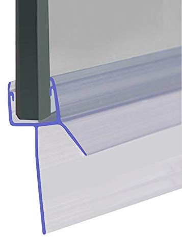 Shower Seal for Screens, Doors or Panels | Fits 8, 9 or 10mm Glass | Straight Fin Shape | Seals Gaps of Up to 35mm | 80cm, 90cm, 140cm or 2m Long | SEAL044 (90cm)