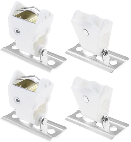 YINETTECH 2pcs Poulie de Renvoi de Cordon et 2pcs Mécanisme de Verrouillage de Cordon Type Pivotant Abat-jour Romain Cordon Serrure Fenêtre Store Serrure Maison Stores et Stores Accessoires