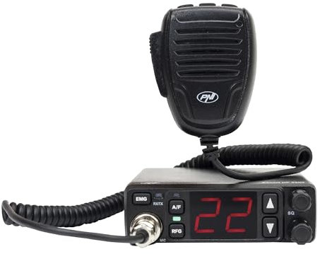 PNI Escort HP 5500 CB radio station, multistandard, 4W, AM-FM, 12V/24V, ASQ, RF Gain, cigarette lighter socket included